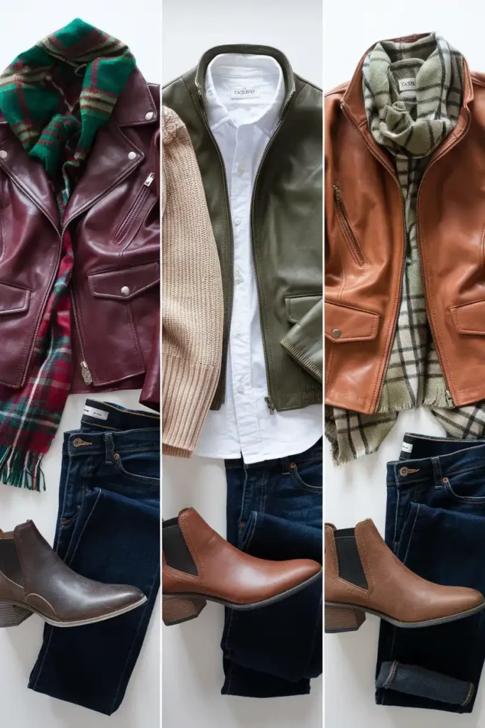 Autumn Jacket Color Combinations Beyond Black Leather