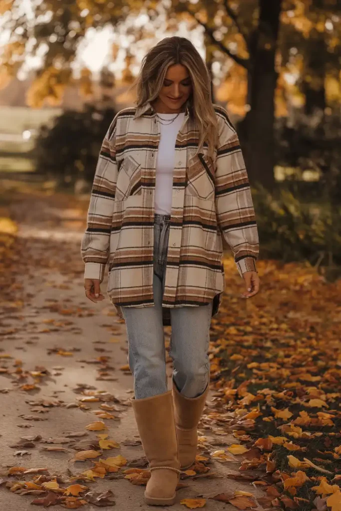 Autumn Outfit Ideas With Uggs for Layering Season