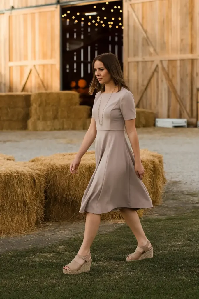 Barn Wedding Guest Dresses That Handle Uneven Ground