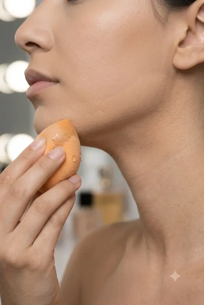Blending foundation the right way, not just fast
