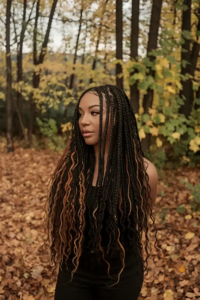 Boho Braids Full of Texture for a Relaxed Vibe