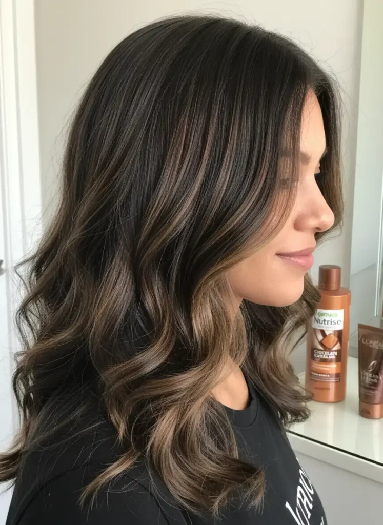 Brown Chocolate Highlights for Subtle Dimension