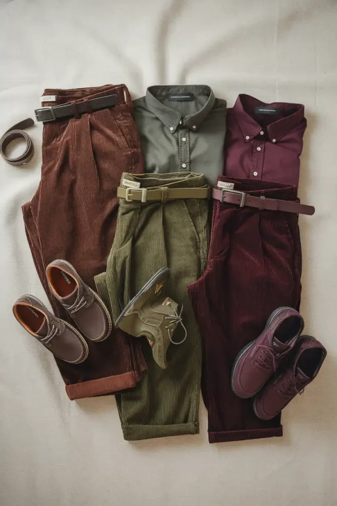 Build an Outfit Theme Around Corduroy Pants