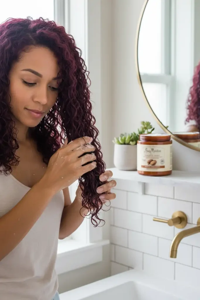 Caring for colored curly hair without losing your curl pattern