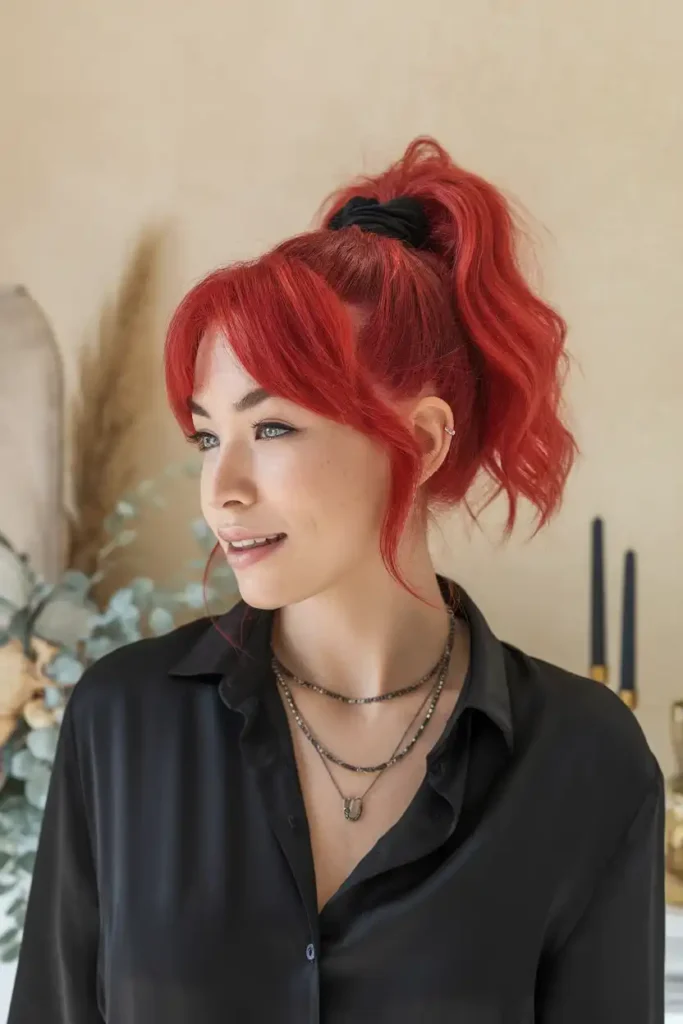 Cherry Hair for a Playful Pop