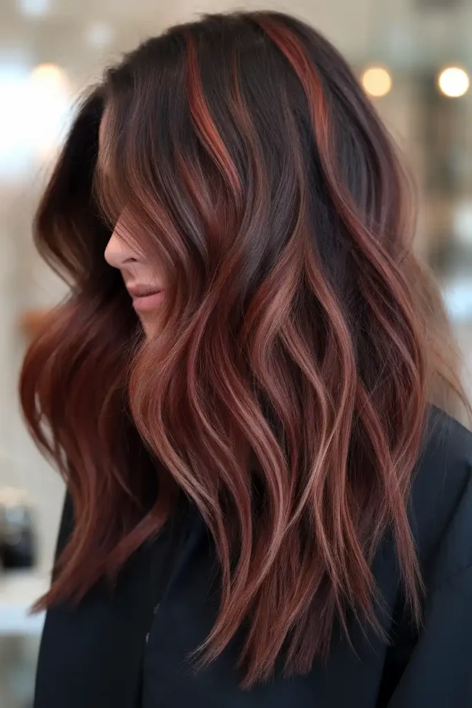 Cherry Mocha Highlights for Subtle Dimension