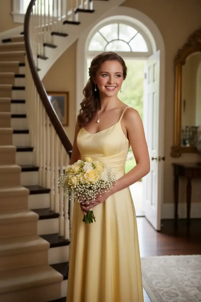 Classy and elegant prom dresses in yellow that skip the trends