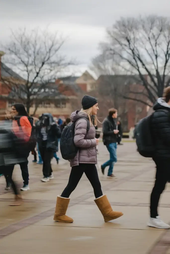 Cold College Outfit Ideas for Walking Between Classes