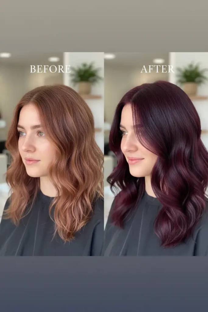 Common burgundy hair mistakes people make every fall