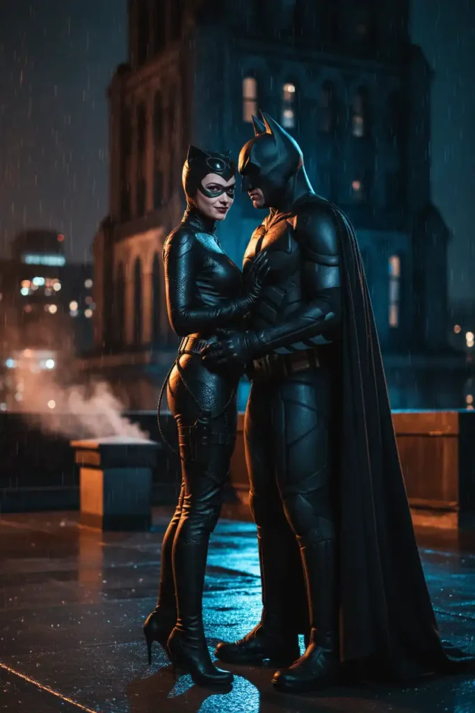 Couples Halloween Outfits: Catwoman and Batman Done Right
