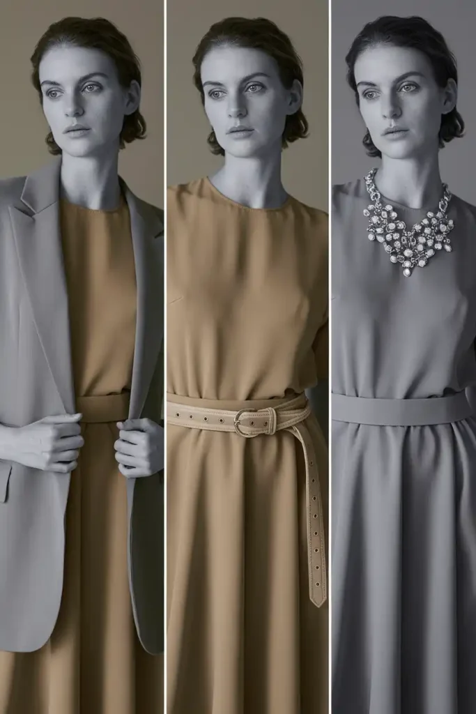 Crepe Dress Basics: One Piece, Five Different Looks