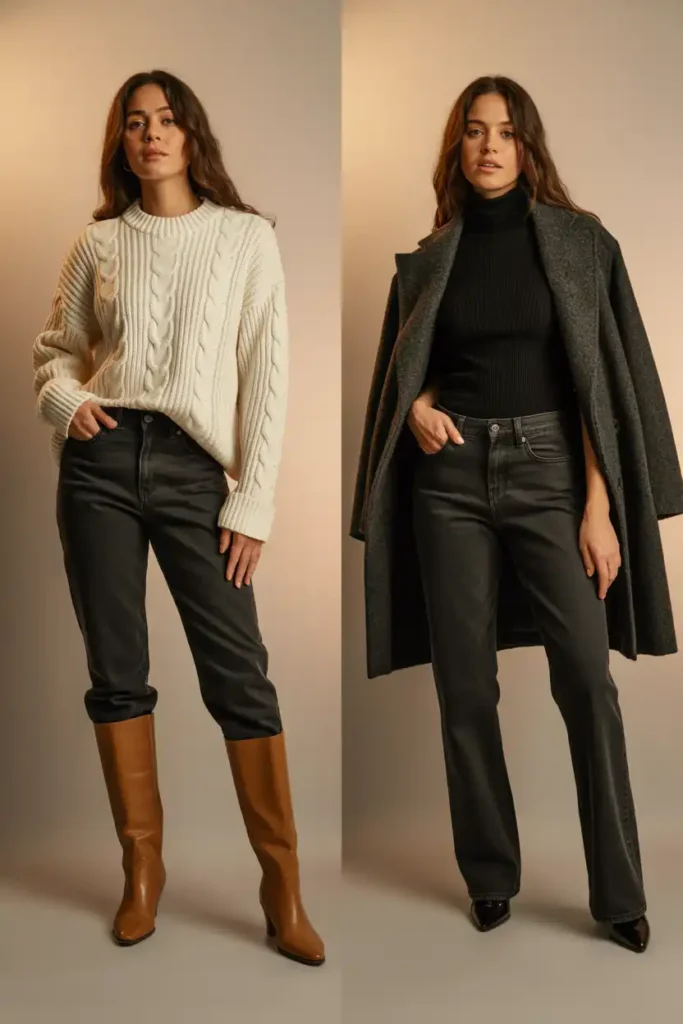 Dark Denim Two Ways in the Same Week