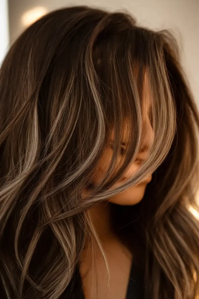 Dark Hair Cut Layers for Depth and Dimension