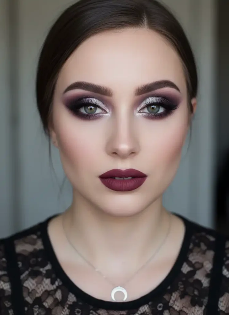 Dark edgy makeup for hooded eyes without aging them