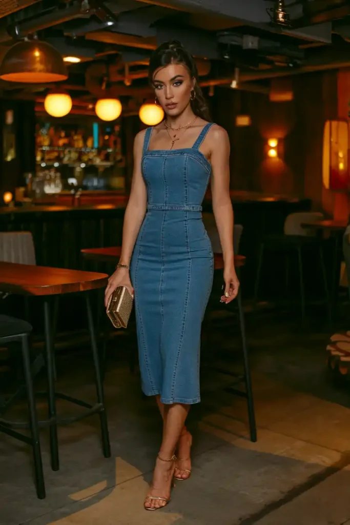 Effortless Chic Denim Dress Looks for Date Night