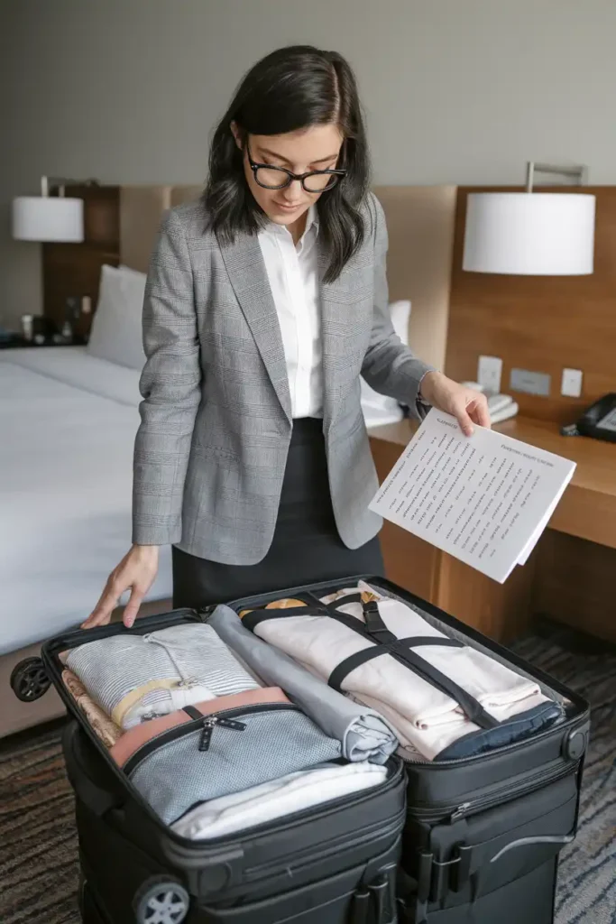 Final Suitcase Checklist Before You Leave for the Conference