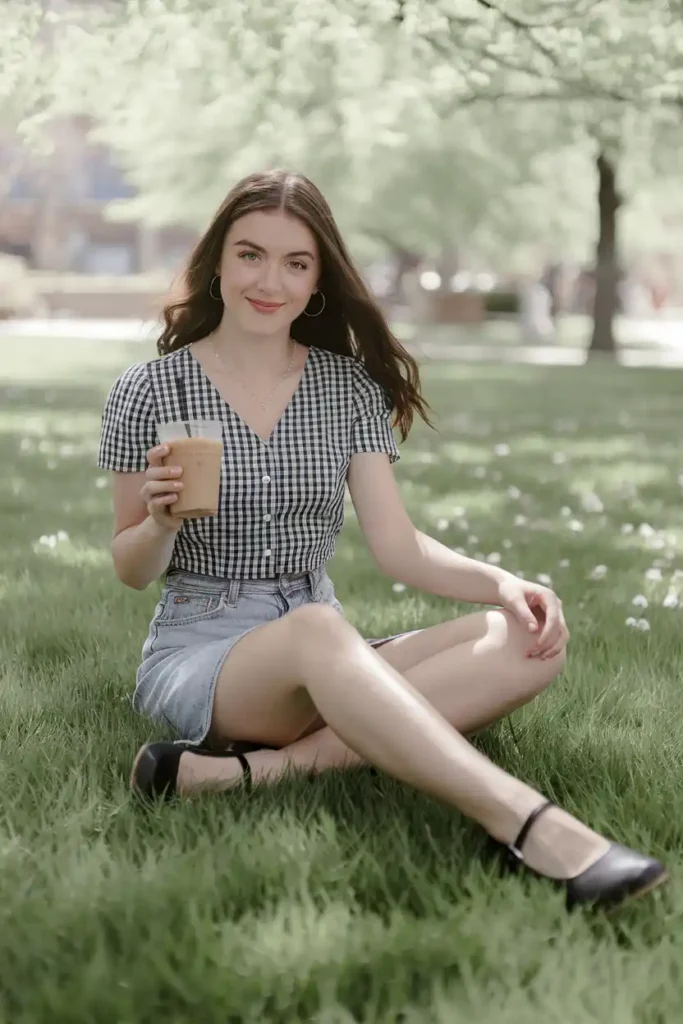 Gingham Top Outfit Ideas for Easy Spring Styling