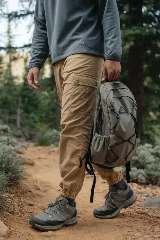 Gorpcore Fashion Styling With Khaki Pants