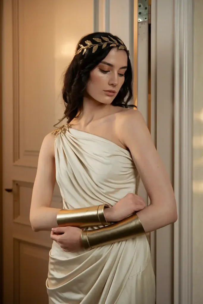 Greek goddess costume that stays put while you dance