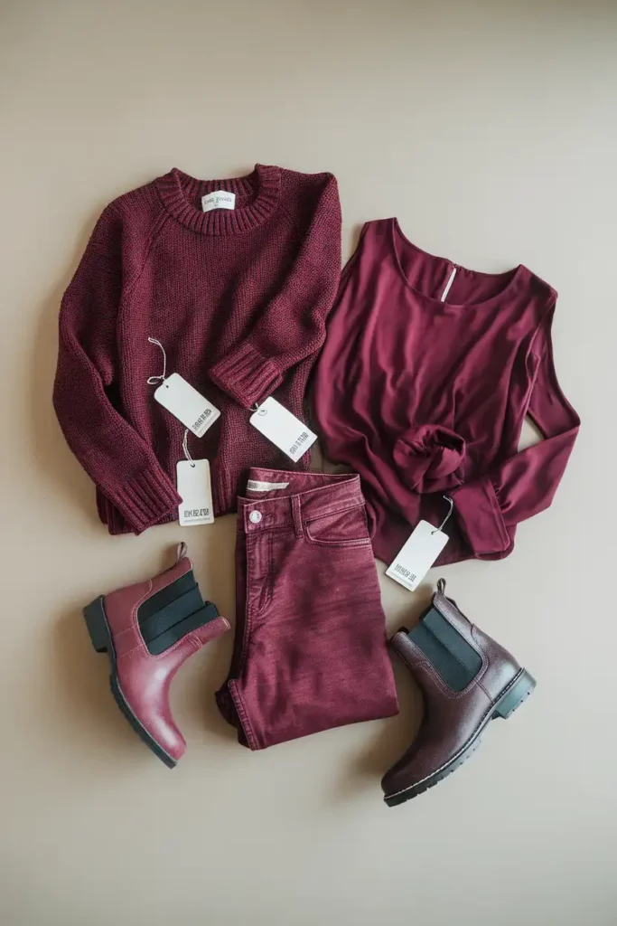 How to Build a Burgundy Outfit That Works on Any Budget