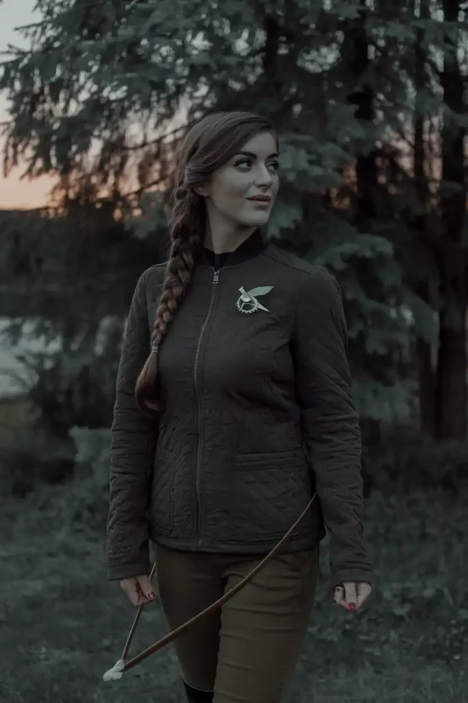 Hunger games fancy dress: the braid does most of the work