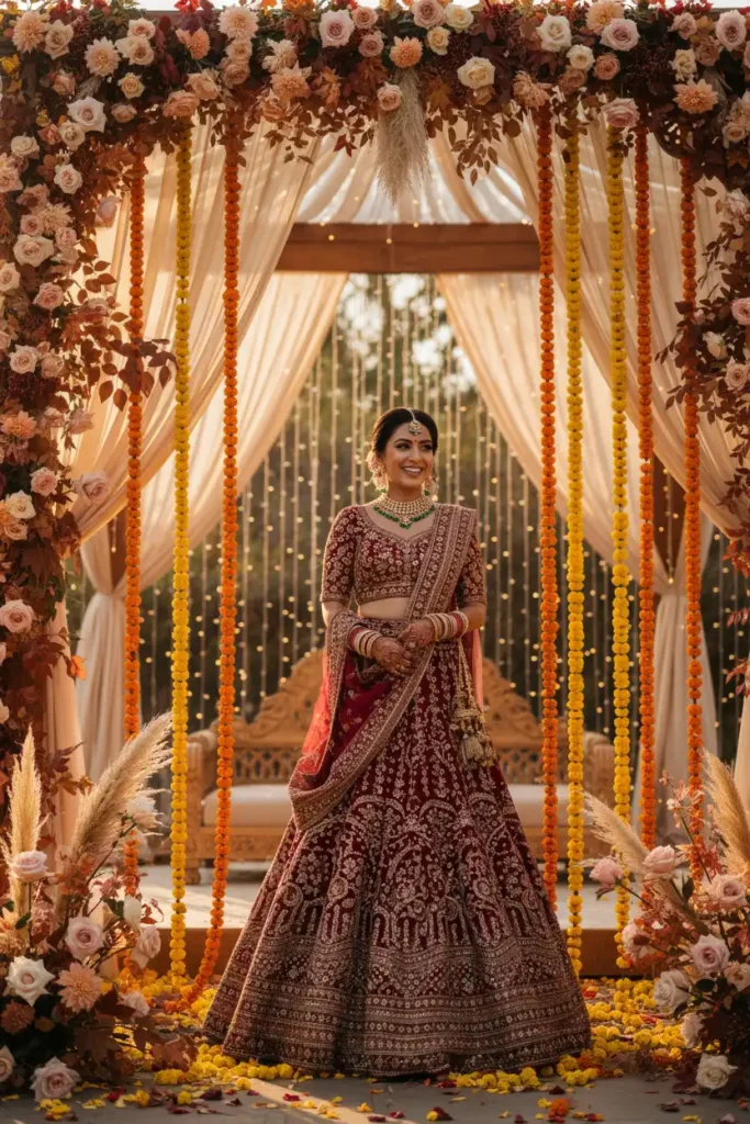 Indian Wedding Color Palettes for a Fall Celebration