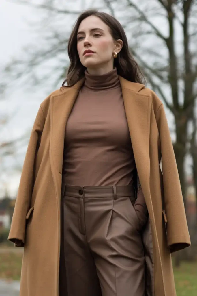 Layering Outfits in One Color Family