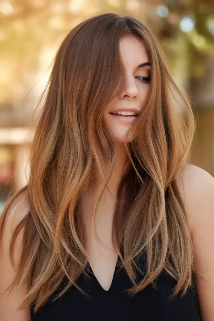 Long Hair Layers for Length and Movement