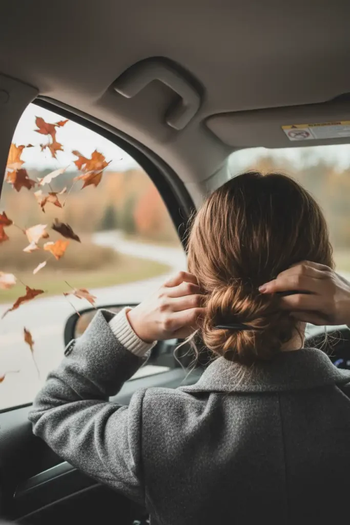 Low Bun Hacks for Windy Fall Mornings