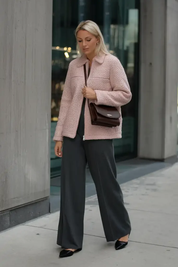 Making a Pink Jacket Look Grown Up