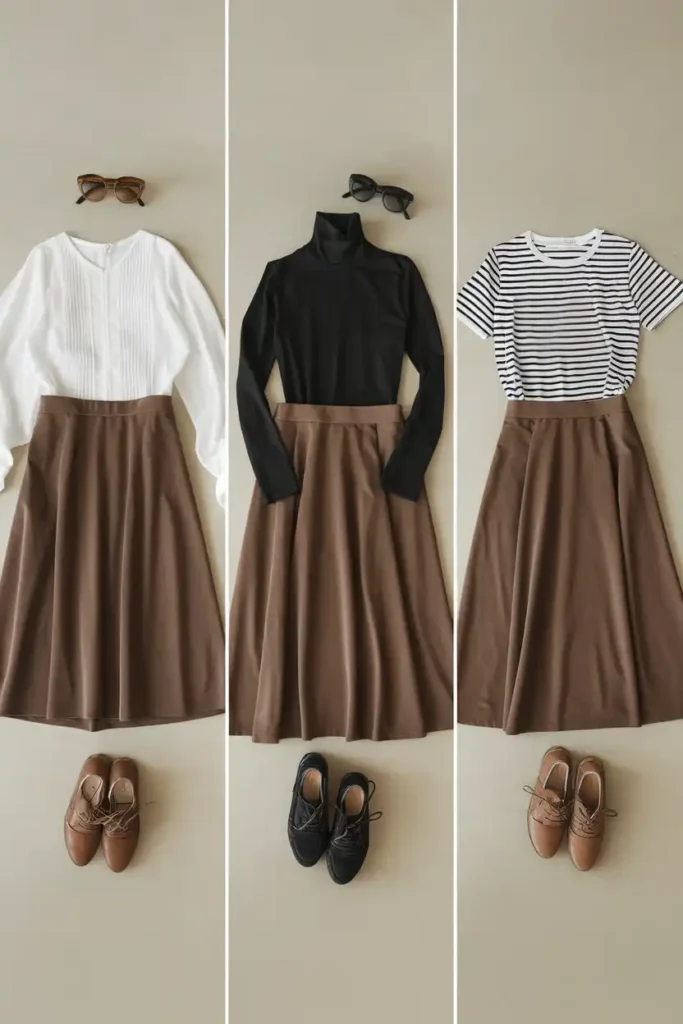 Midi Skirt Outfit Formulas You Can Repeat All Week