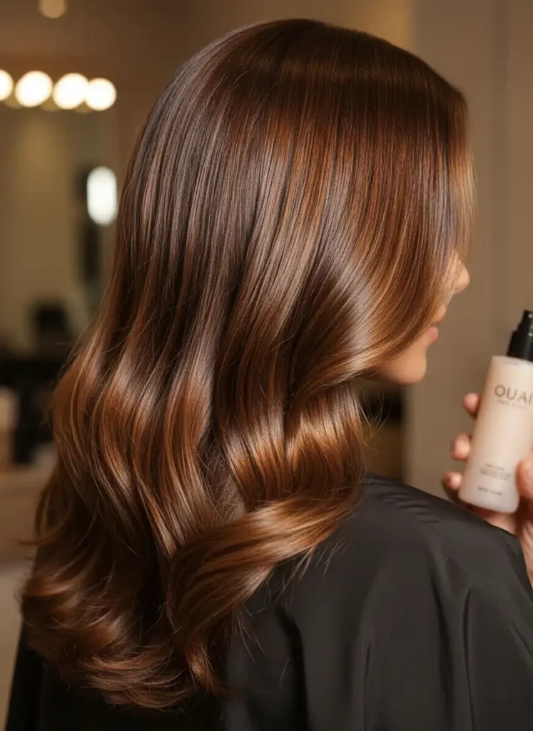 Mocha Glaze Hair for a Salon-Shine Finish at Home