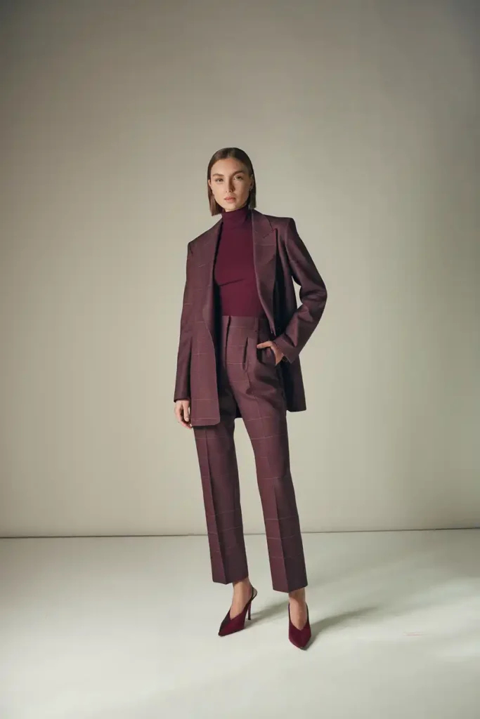 Monochrome Maroon Outfits for a Bold Minimal Look