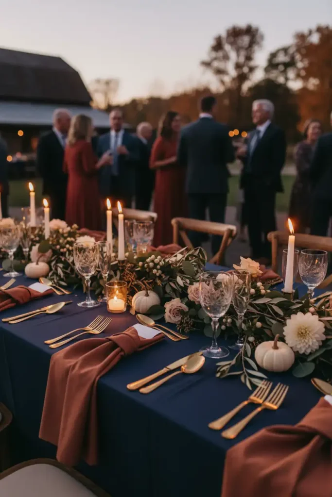 Navy and Terracotta: A Color Combo for Fall Romance