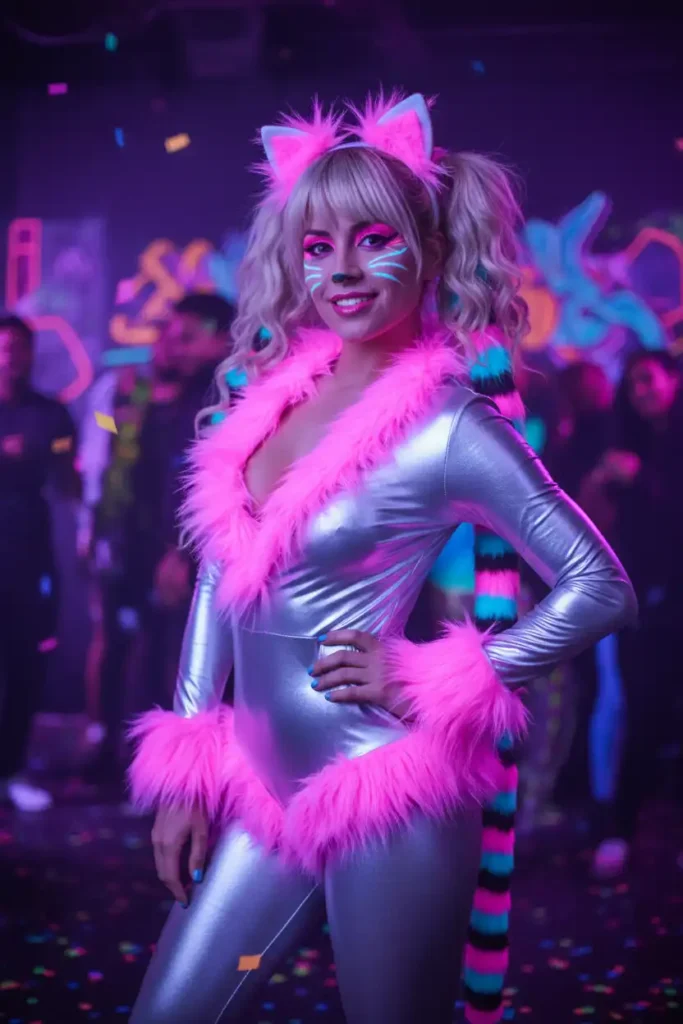 Neon Cat Halloween Costume Inspired By Nyan Cat