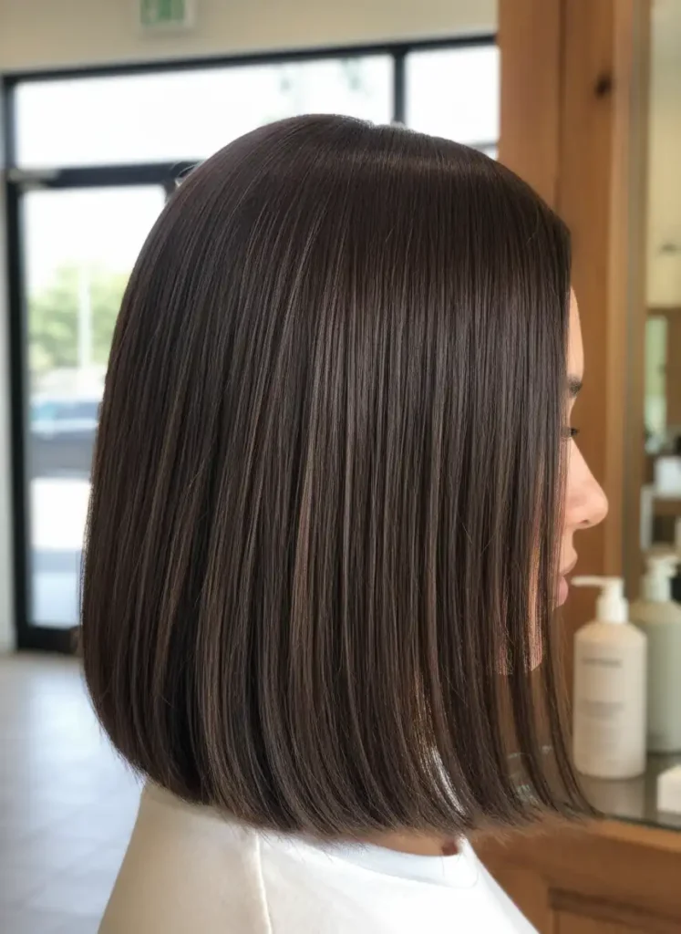 Neutral Dark Chocolate Brown Hair for an Effortless Everyday Look