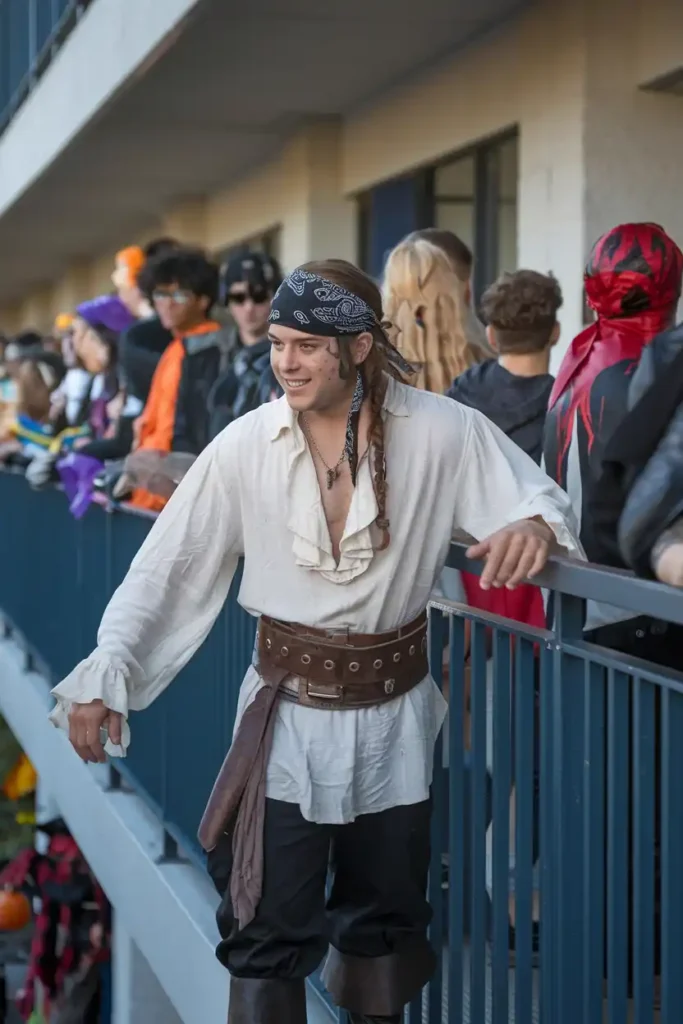 Pirate Halloween costumes on a college budget