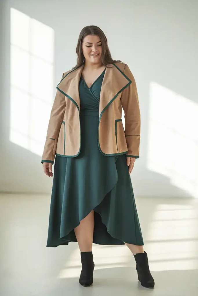 Plus Size Green Outfit Ideas That Actually Flatter Your Shape