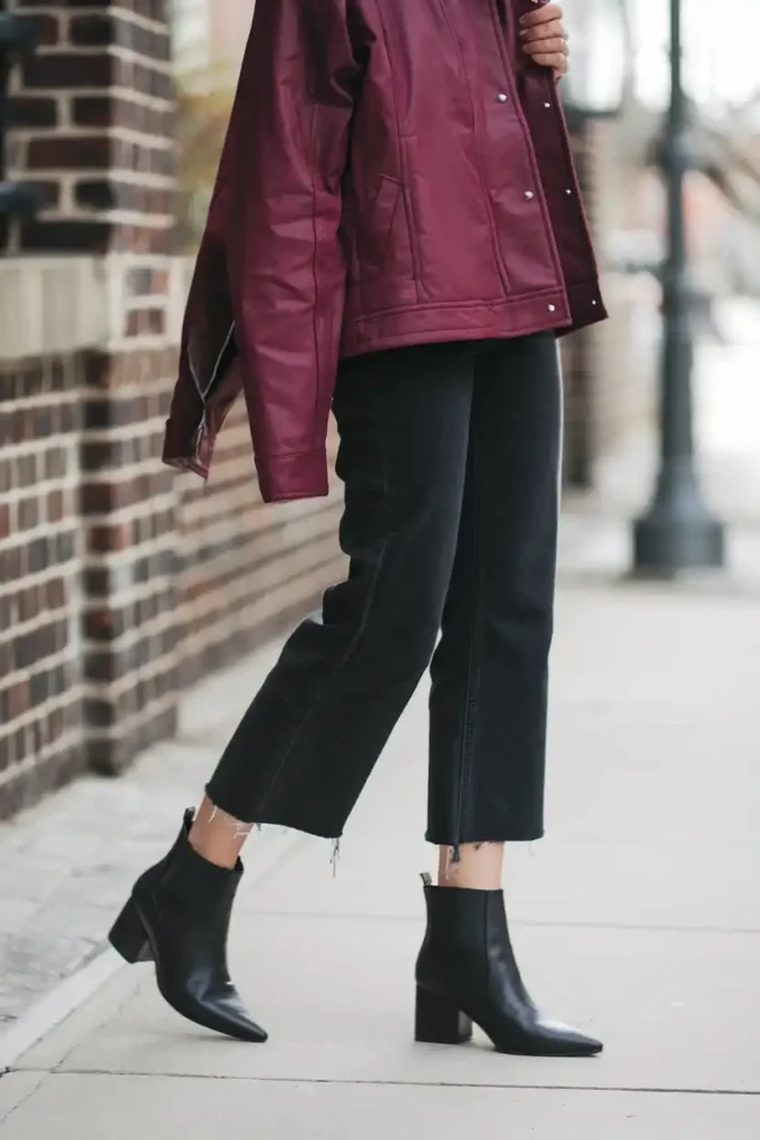 Pointed Ankle Boots That Sharpen a Casual Look