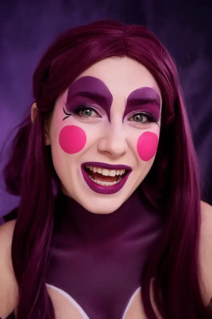 Pomni Face Paint for a Bold Circus-Inspired Look