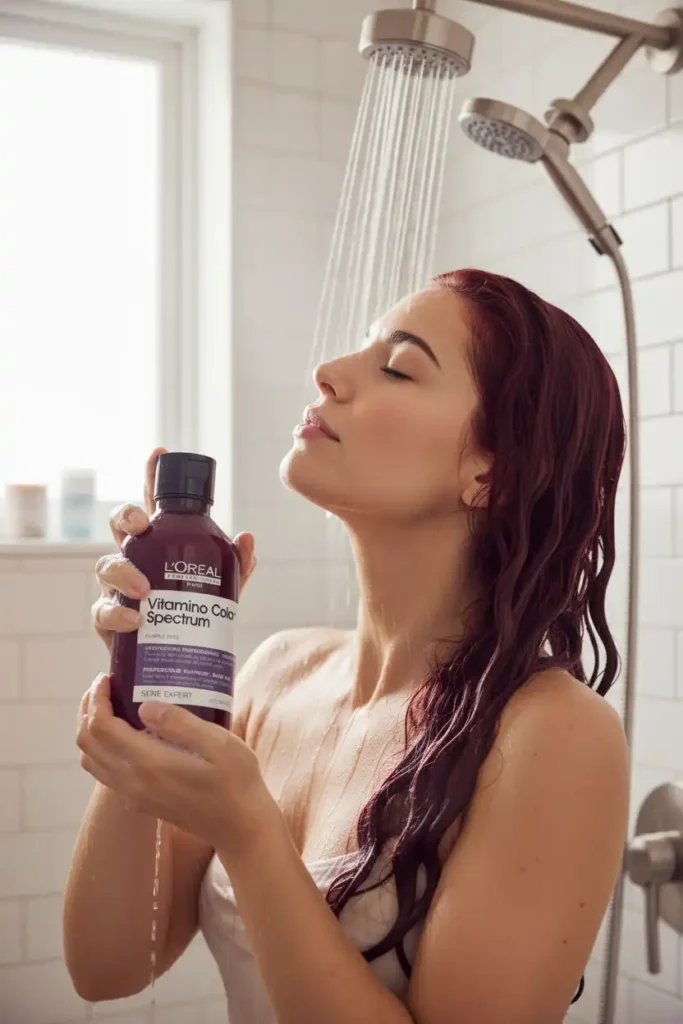 Preventing burgundy hair from fading too fast