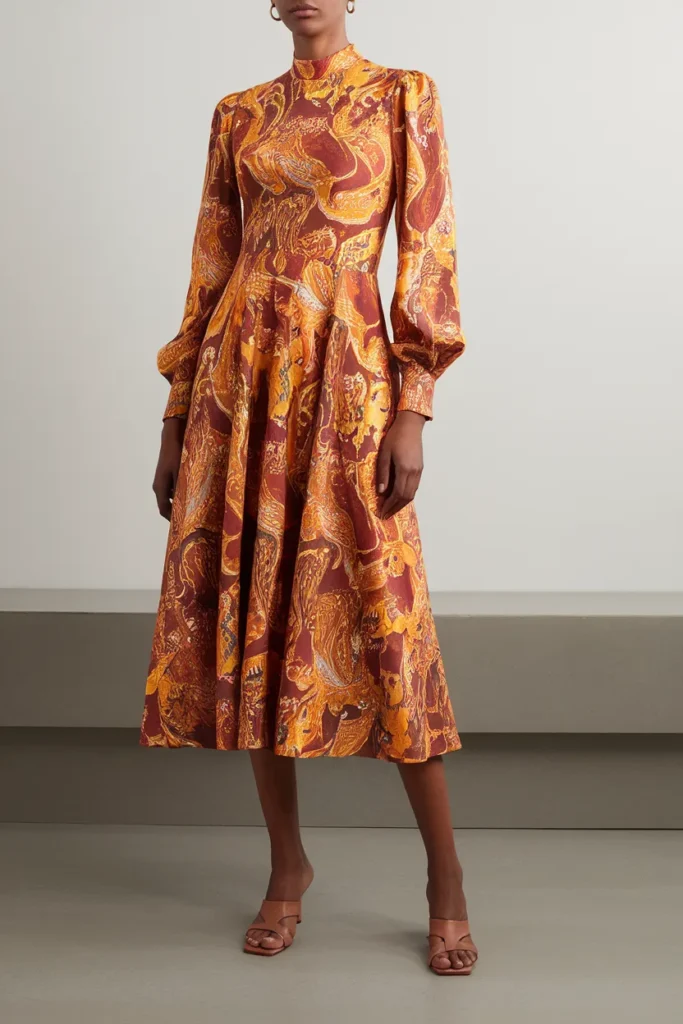 Printed dresses bring the retro mood into today's closet