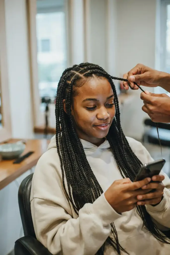 Quick Knotless Box Braids for Busy Mornings