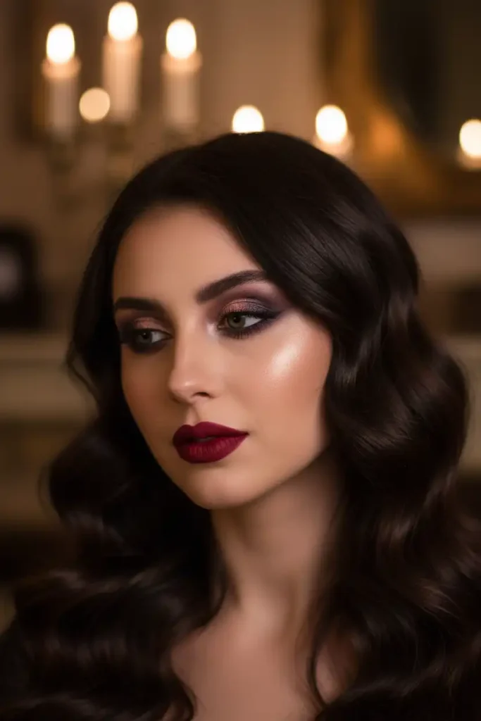 Romantic goth makeup ideas for date night