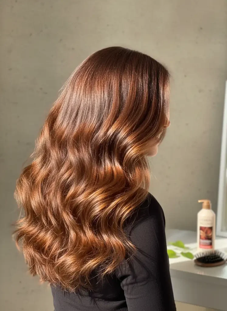 Russet Brown Hair for a Bold, Reddish Twist