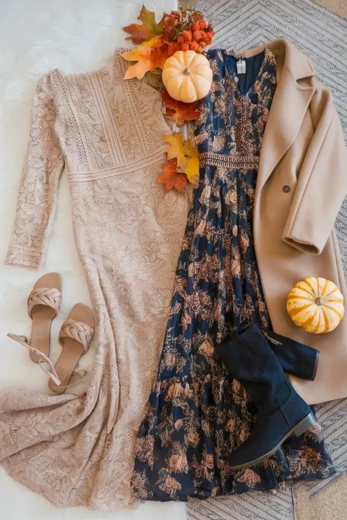 September Wedding Guest Outfits vs October and November