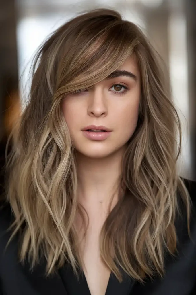 Side-Swept Pieces Work When a Full Fringe Feels Like Too Much