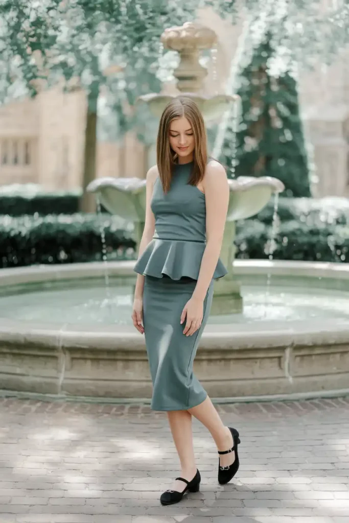 Skirt Peplum Styles That Pair Well With Structured Shoes
