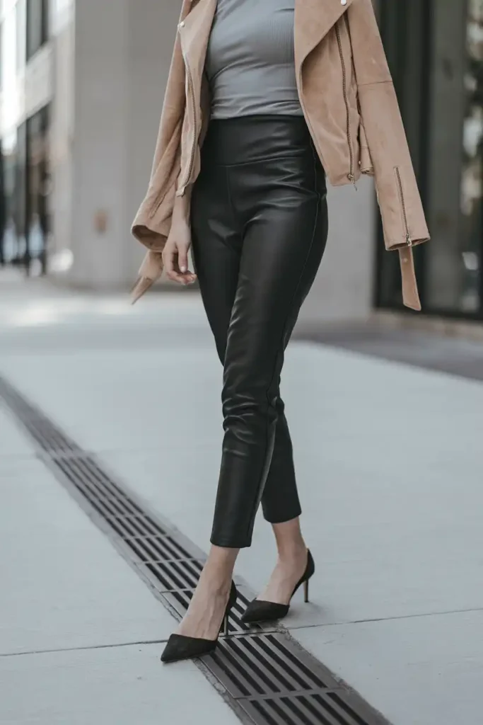Sleek Black Mid Rise Pants That Work With Almost Everything
