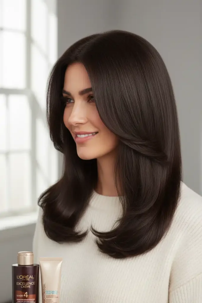Solid Dark Brown Hair Color Ideas If You Want Zero Upkeep